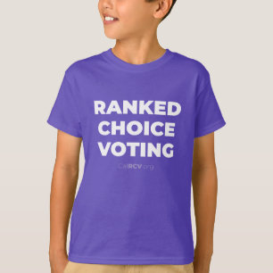 Classé Choix Vote CalRCV.org T-shirt