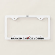Classé Choix Vote chèque Plaque de licence Cadre