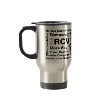 Classé Choix Voter Mots Voyage mug