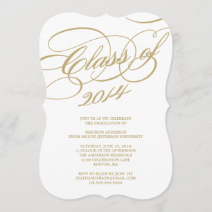 Classe Classy de 2014 Invitation de la fête de g