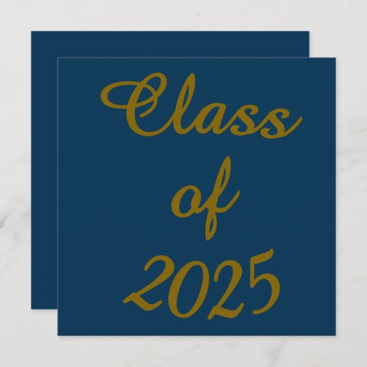 Classe Classy de carte plat 202X (Devant / Derrière)