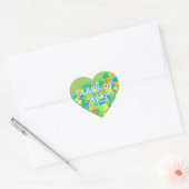 Classe colorée Stickers Coeur de Graduation (Enveloppe)