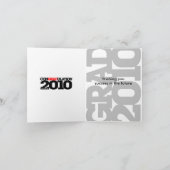 classe conGRADulations de la carte rouge 2010 (Intérieur)