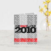 classe conGRADulations de la carte rouge 2010 (Fleur jaune)