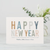 Classé couleur photo nouvelle année carte (Debout devant)