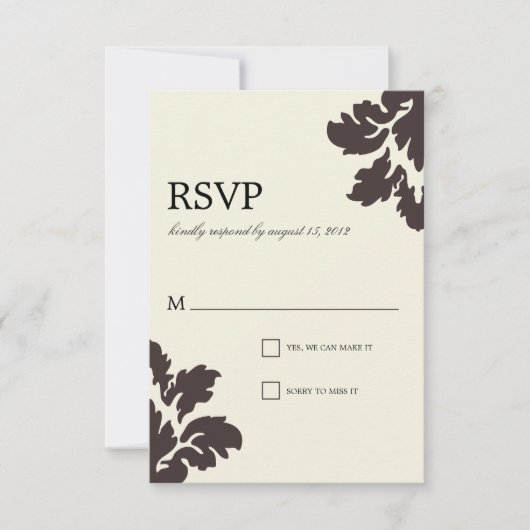 CLASSE DAMAS | RSVP DE MARIAGE (Devant)