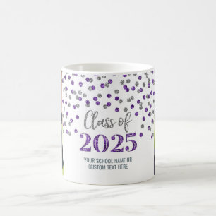 Classe d'argent violet de 2025 Mug de café