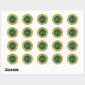 Classe de 1973, Stickers Vert Forêt et Or (Feuille)