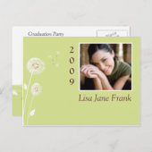 Classe de 2009 faire-part d'invitation à la remise (Devant / Derrière)