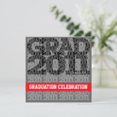 Classe De 2011 Invitation De Diplômé Du Parti 03FF (Debout devant)