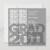 Classe De 2011 Invitation De Diplômé Du Parti 03FF (Dos)
