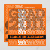 Classe De 2011 Invitation Du Parti De La Diplôme 0 (Devant / Derrière)