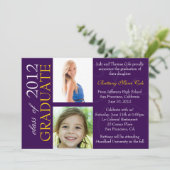 Classe de 2012 Faire-part de deuxième cycle (Debout devant)