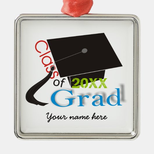 Classe de 2012 Grad Graduation cap ornements perso (Devant)