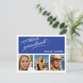 Classe de 2012 Graduation Invitation Postcard (Debout devant)