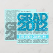 Classe De 2012 Invitation De Diplômés 12BG (Devant / Derrière)