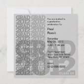 Classe De 2012 Invitation Du Parti De La Diplôme 1 (Dos)