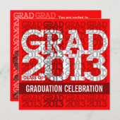 Classe De 2013 Invitation Du Parti De La Diplôme R (Devant / Derrière)