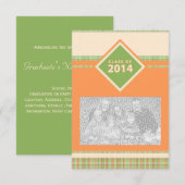 classe de 2014 : faire-part de graduation plaid (Devant / Derrière)