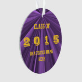 Classe de 2015 pourpres et d'ornement rond d'or (devant)