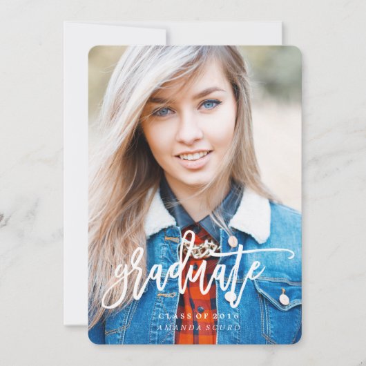 CLASSE DE 2016 DIPLÔME Invitation (Devant)