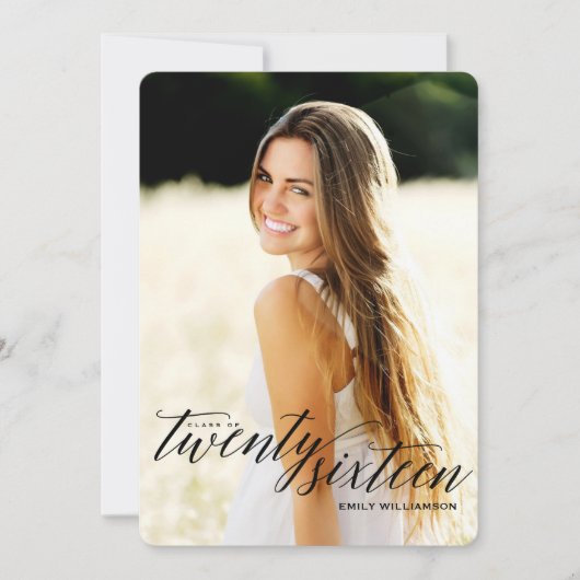 Classe de 2016 Photo Graduation Party Invitation (Devant)