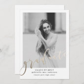 CLASSE DE 2017 DIPLÔME Invitation à la graduation (Devant / Derrière)