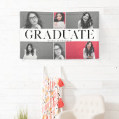 Classe de 2018 Graduation Photo Collage Bannière (En situation)