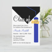 Classe De 2018 Tassel Invitation De Graduation (Bl (Debout devant)