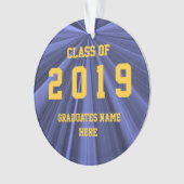 Classe de 2019 bleus et d'ornement d'or par Janz (devant)