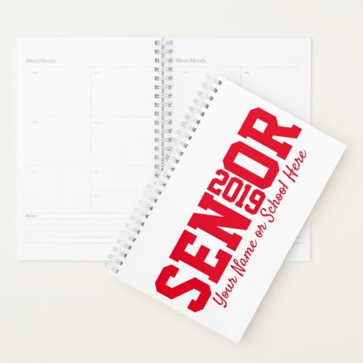 Classe de 2019 Block Letter Senior Graduation (Devant avec enveloppe)
