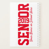 Classe de 2019 Block Letter Senior Graduation (Dos)
