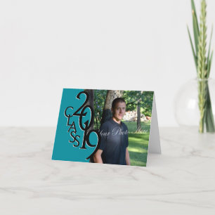 Classe de 2019 Graduation Turquoise Merci photo