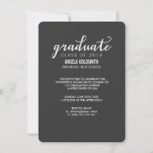 CLASSE DE 2019 INVITATION PHOTO DE DIPLÔME (Dos)