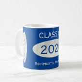 Classe de 2020 Bleu Café Break Mug par Janz (Devant gauche)