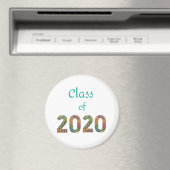Classe de 2020 coloré chiffres aimant (In Situ (Lave-vaisselle))