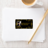 Classe de 2020 Gold Black Étiquette de adresse vic (En situation)