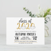Classe de 2020 Graduation Invitation - Face Mask G (Debout devant)