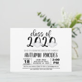 Classe de 2020 Graduation Invitation - Masque Visa (Debout devant)