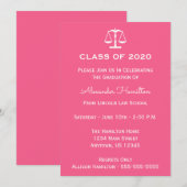 Classe De 2020 Invitation De Diplôme D'Échelle (Ro (Devant / Derrière)