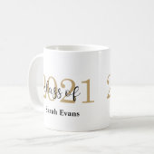 Classe de 2021- Graduation 2021 Coffee Mug (Devant gauche)