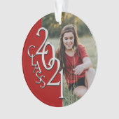 Classe de 2021 Rouge et argent avec photo (devant)