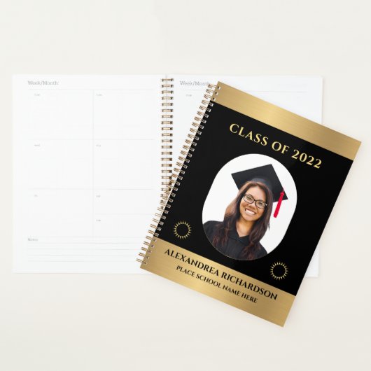 Classe de 2022 Grad Student Senior Photo Custom (Devant avec enveloppe)