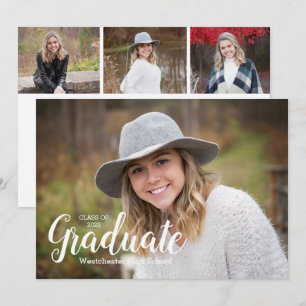Classe de 2022 Modern Photo Graduation Invitation