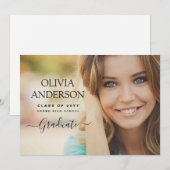 Classe de 2022 Photo Graduation Faire-part (Devant / Derrière)