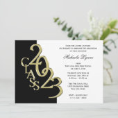 Classe de 2023 Grad Gold et Black Invitation (Debout devant)