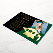 Classe de 2023 Graduation Cap Foil Invitation (Rotation)