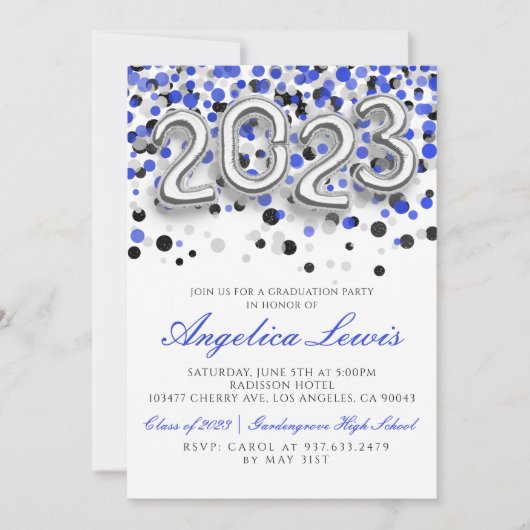 Classe de 2023 Graduation Party Invitation (Devant)