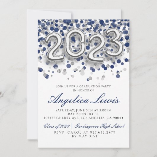 Classe de 2023 Graduation Party Invitation (Devant)