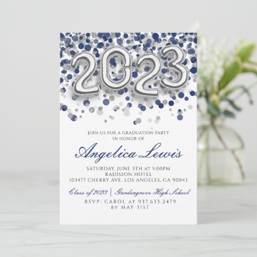 Classe de 2023 Graduation Party Invitation (Debout devant)